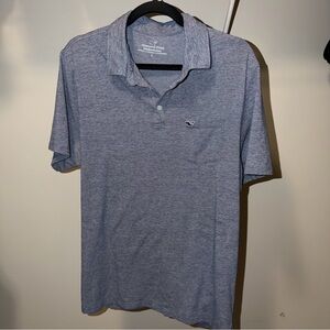 Vineyard Vines Men's Light Heather Blue Polo